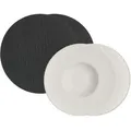 Produktbild: Villeroy & Boch Manufacture Rock Pasta Set schwarz weiß 4-teilig