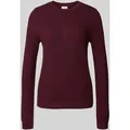 Produktbild: Vila Strickpullover mit gerippten Abschlüssen Modell 'dalo' in Pflaume, Größe S