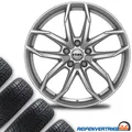 Produktbild: 4x Alu Ganzjahresreifen Kompletträder für Seat Leon Reifen 205/55R16 Goodyear