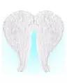 Produktbild: Weiße Engelsflügel mit Federn 67x64cm
