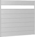 Produktbild: Biohort Sichtschutzelement, silber (silberfarben, metallic), H/L: 182cm x 194m