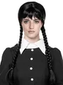 Produktbild: Goth Girl Perücke - Kostüm Perücke Halloween - Nichts für Normies: schwarze
