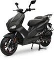 Produktbild: Burnout Motorroller BAD s Mattschwarz, 125 ccm, 85 km/h, Euro 5, Sportliches Design, Keyless Go, Alarmanlage, Roller mit USB Ladedose
