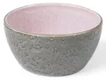 Produktbild: Bitz Schale Bowl matt grey / shiny light pink 12 cm, Steinzeug, (Bowls), Schale 12 cm Steinzeug Grau/Hellrosa