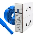 Produktbild: Schrumpfschlauch Blau 2:1 5m Rolle in Spenderbox 6,4mm auf 3,2mm ohne Kleber