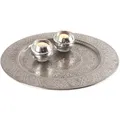 Produktbild: Orientalische Dekoteller Serviertablett Deko Manar Silber