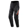 Produktbild: Dainese - Drake 2 Super Air Tex Pants, Mesh-Motorradhose, belüftet und leicht, mit abnehmbaren Protektoren, Mann, Schwarz/Anthrazit/Rot-Fluo, 62