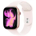 Produktbild: Apple Watch Series 11 46 mm Aluminium (GPS) Sportarmband M/L blassrosa, roségold
