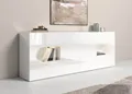 Produktbild: INOSIGN Sideboard Real,Vitrine,Kommode,Schrank,komplett hochglanz lackiert, mit 4 Türen davon 2 Glastüren und 1 Schublade ohne Griff Breite 220cm