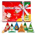 Produktbild: ETS - Teegeschenk mit Schleife Red Santa Christmas | BIO Wintertee Set | Geschenk Weihnachten Wichtelgeschenk Weihnachtsdeko | 12 Pyramidenbeutel