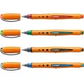 Produktbild: STABILO worker+ Tintenroller orange 0,5 mm, Schreibfarbe: farbsortiert, 4 St.