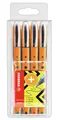 Produktbild: Tintenroller - STABILO worker+ - medium - 4er Pack - grün, rot, blau, schwarz
