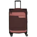 Produktbild: travelite Weichgepäck-Trolley VIIA, verschiedene Größen und Farben, 4 Rollen, Reisegepäck Trolley Koffer Weichgepäck TSA Schloss rot 44 cm x 67 cm x 29 cm | 70 l