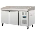 Produktbild: Polar Serie G 2-Türiger Pizzakühltisch Mit Marmorfläche 428L