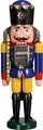 Produktbild: Nußknacker König blau HxBxT = 39x13x10cm NEU Weihnachten Seiffen Nutcracker Nüss
