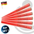 Produktbild: EUROTOOLS Zimmermannsbleistifte 6 Stück, 175 mm, oval, kleine Ausführung