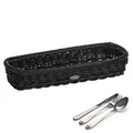 Produktbild: Westmark Besteck-Korb, geeignet für Hotel und Gastronomie, Rechteckig, ca. 28 x 11 x 5 cm, Synthetikfaser, Saleen-Edition, Schwarz, 02016919101