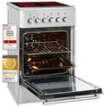 Produktbild: Exquisit ECM 5-4 Elektro-Standherd, Glaskeramik, 46 L Backofenvolume,  Bräterzone