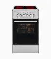 Produktbild: Exquisit ECM 5-4 BZ Inox Elektro-Standherde | 46,6 Liter Garraum | Glaskeramik
