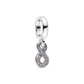 Produktbild: PANDORA Moments Funkelnder Unendlichkeits-Charm-Anhänger aus Sterling Silber, Kristall, Kompatibel Moments Armbändern, 792766C01