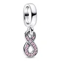 Produktbild: PANDORA Schmuck Charm-Anhänger Funkelnde Unendlichkeit Pink Silber 792766C01