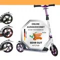 Produktbild: Scoot One Aluminium Scooter S 1 violett – Cityroller für Kinder und Erwachsene - Roller ABEC 7 205 mm – Aluminiumroller höhenverstellbar