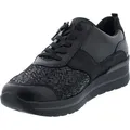 Produktbild: Waldläufer Komfort Schnürschuhe MEMPHIS PERUSTR.GLITTER T Damen 31343434343734 Schwarz 38 1/2 EU - Schwarz - 38,5