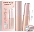 Produktbild: Gesichtshaarentferner für Frauen mit 1 Ersatzkopf: Aufladbarer Mini Rasierer für Damen, iFanzeTech Gesichtsrasierer Frauen für Schnelle und Sanfte Rasur,Oberlippe,Kinn und Wangen, für Unterwegs