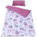 Produktbild: Kinderdecke BABYLUX Kuscheldecke 100 x 150 cm Babydecke Kinderdecke MINKY XXL, BabyLux, 125. Elefanten Rosa mit Kissen rosa