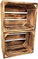 Produktbild: sunnypillow Holzkiste Holzkisten Obstkisten Apfelkisten in vielen Farben zur Auswahl, 2er Set 25x20x15cm