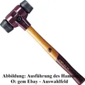 Produktbild: SIMPLEX Schonhammer Hammer HALDER 30 40 50 60 80mm Auswahl Gummihammer versch.
