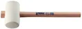 Produktbild: Gummihammer Kopf-D.90mm Kopf-L.139mm weiß Esche 70 Shore A flache Bahn PROMAT