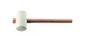 Produktbild: PROMAT Gummihammer Kopf-Ø 90 mm Kopflänge 139 mm weiß Esche 70 Shore A flache...