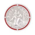 Produktbild: FRITZ COX Automedaille Christophorus 'Gute Fahrt' mit Rand in rot
