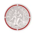 Produktbild: FRITZ COX Automedaille Christophorus 'Gute Fahrt' mit Rand in rot