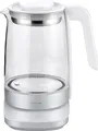 Produktbild: ZWILLING ENFINIGY Wasserkocher aus Glas mit Teesieb & Temperatureinstellung & Teetimer, 185o Watt, 1,7 Liter, Weiß