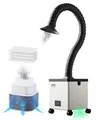 Produktbild: VEVOR Lötdampfabsauger mit doppelten Schläuchen, 275W bürstenloser Lötrauchabsauger mit 4-Stufen-Filtern & 10 Geschwindigkeiten, 380m³/h starke Saugkraft Rauchreiniger für Löten, Lasergravur, DIY-Schweißen, 200 m³/h