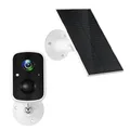 Produktbild: Technaxx Solar Outdoor IP-Kamera TX-244 mit Bewegungsmelder & eingebauter Batterie - 4 MP FullHD-Videoauflösung Überwachungskamera Aussen WiFi, IP65, Nachtsicht, Betrachtungswinkel 110°