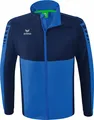Produktbild: Erima Six Wings Jacke mit abnehmbaren Ärmeln New Royal/New Navy