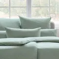 Produktbild: Estella Atelier Mako-Interlock-Jersey TAKOMA Bettwäsche-Garnitur Farbe mint Größe 135x200 + 80x80 cm
