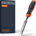 Produktbild: Presch Stechbeitel 20mm - Profi Stemmeisen mit 25° Keilwinkel - Vorgeschliffen