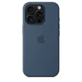 Produktbild: Original Apple Silicone Case Cover MYYK3ZM/A iPhone 16 Pro Denim Blau