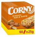 Produktbild: CORNY Müsli-Riegel, Classic Erdnuss Süß & Salzig, geröstetet & gesalzen, 60x25g