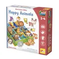 Produktbild: Lisciani – MONTESSORI BABY– Happy Animals - Tierbox in 3D - Formenlernen von Tieren für Kinder von 1 bis 4 Jahren - Pädagogisches Klassifikationsspiel - 67 Teile - Hergestellt in Italien