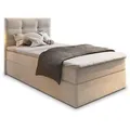 Produktbild: BOXBETT GLOS 100 100x200 cm mit Matratze und Topper, H2+H3 - Beige