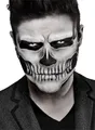 Produktbild: Skeleton Boy Gesicht-Klebetattoo - Fasching Halloween Karneval - Tattookleber