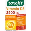 Produktbild: taxofit Vitamin-D 50 Tabletten, Vitamin D3, hochdosiert, je Tablette 2500 I.E.