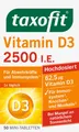 Produktbild: Vitamin D3 2500 I.E. Tabletten 50 St, Nahrungsergänzungsmittel für Gesundheit &