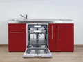 Produktbild: Stengel Miniküche MPGG 180 A Bordeauxrotmit Kühlschrank, Geschirrspüler groß