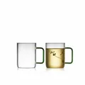 Produktbild: Lyngby Glas Glasbecher Torino 2er Set, Henkelbecher, Glas, Grün, 400 ml, 32768